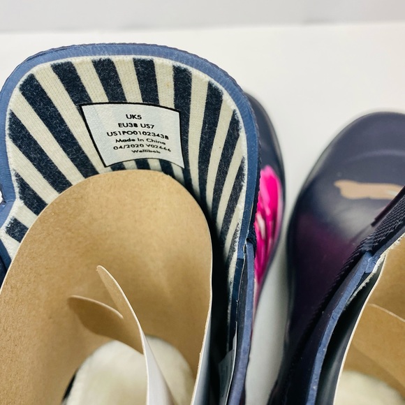 NWT Joules wellibobs "flower" various sizes - Picture 4 of 5